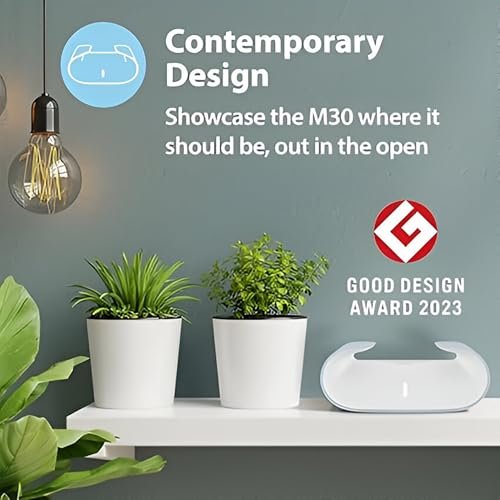 D-Link M30 |WiFi 6 Speed 3000 Mbps |Covers Upto 2800 Sq. Ft.|Dual Band |Gigabit Port|AI Powered Mesh Router |High-Performance |360 Degree Spherical Coverage|MTCTE Certified