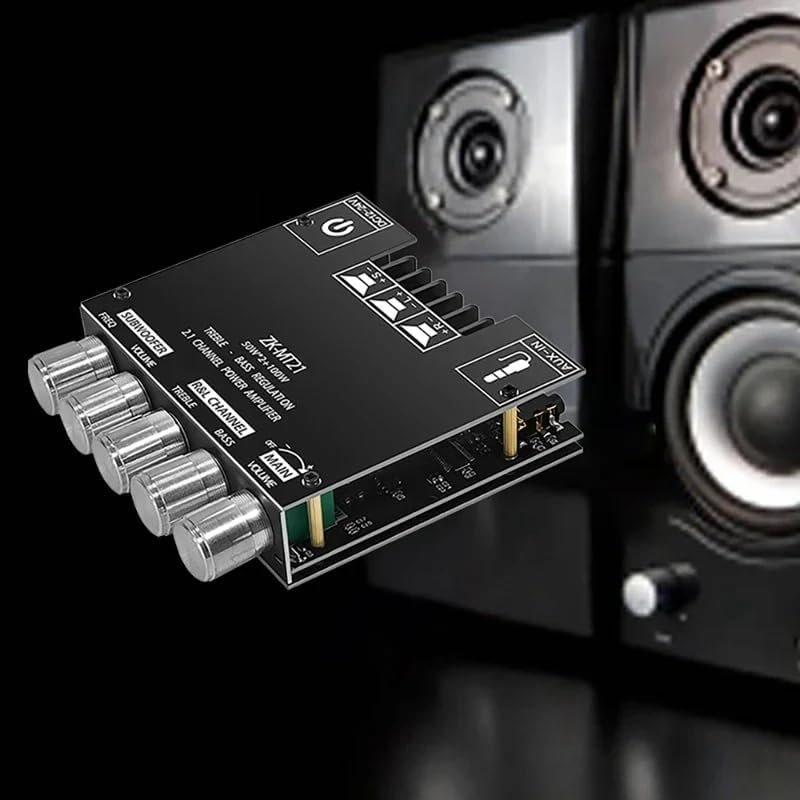Electrobot ZK-MT21 2.1 Channel Bluetooth Power Amplifier Module with AUX Input | 50W 50W 100W Output | Bass, Treble