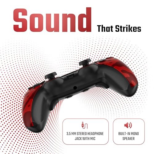 acer Nitro Katana NT-02 Wireless Multi-Platform Game Controller | Bluetooth 5.3 | Touchpad & Built-in Speaker | Dual Vibration | MR/ML Programmable Buttons | Hall Triggers | Switch/PC/Android/iOS/PS4