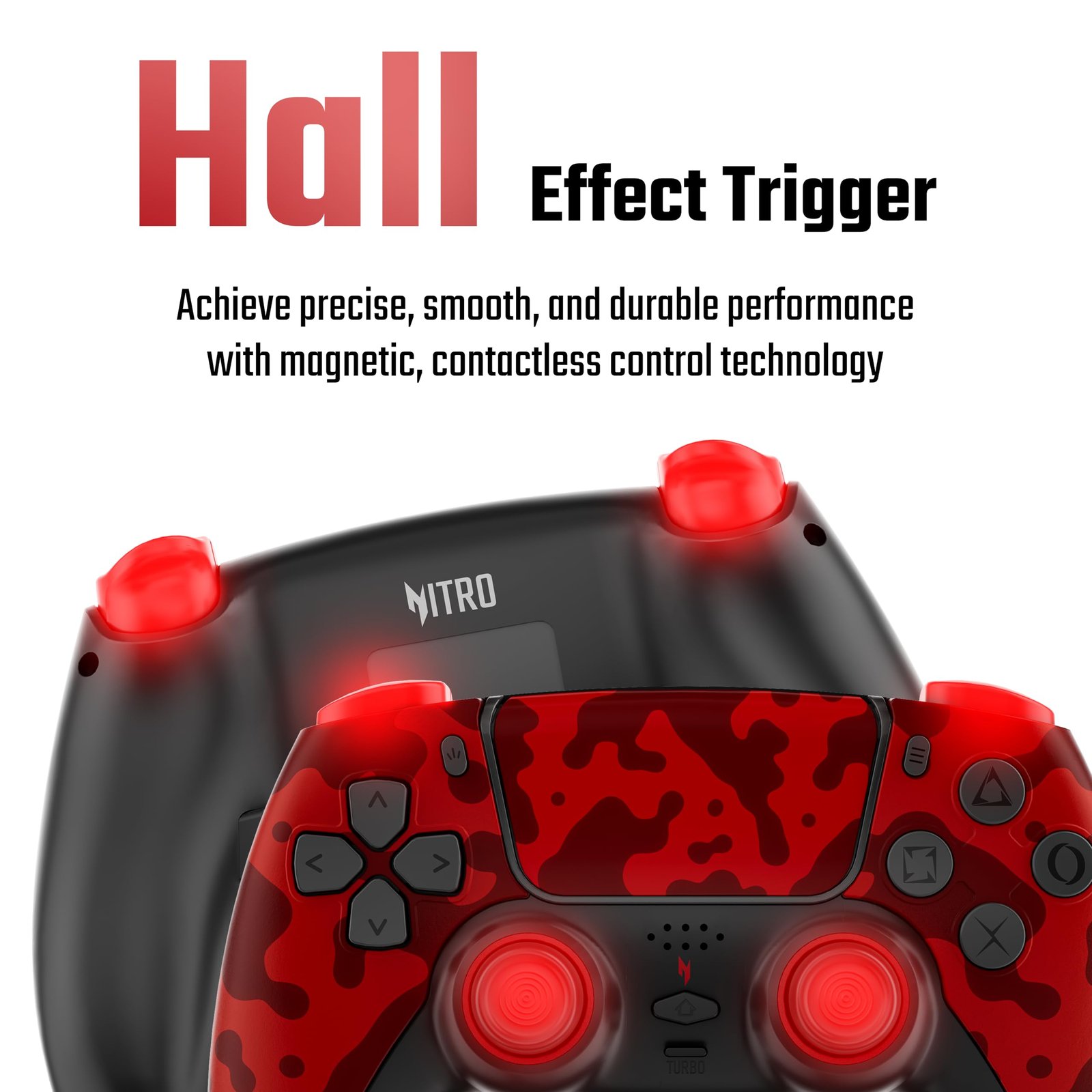 acer Nitro Katana NT-02 Wireless Multi-Platform Game Controller | Bluetooth 5.3 | Touchpad & Built-in Speaker | Dual Vibration | MR/ML Programmable Buttons | Hall Triggers | Switch/PC/Android/iOS/PS4